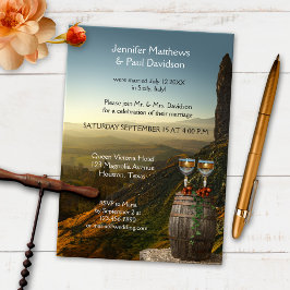 Winery Vin Thated after Wedding bjudits in Inbjudningar