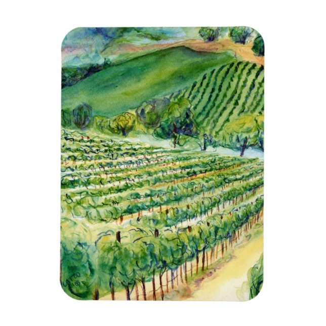 Winery Vineyard Magnet (Vertikal)