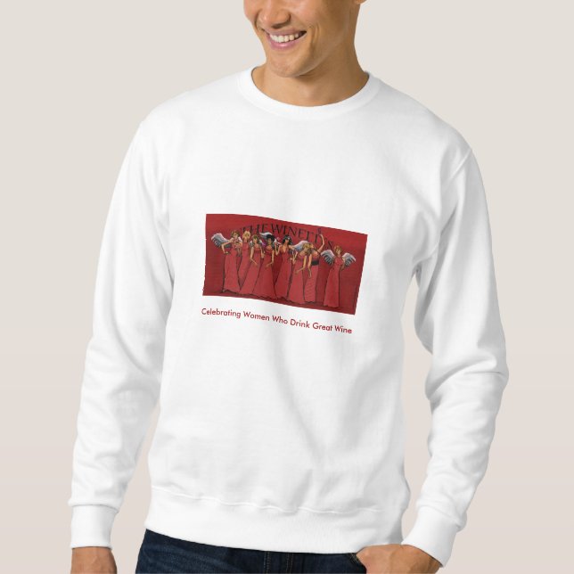 Winettesen som firar kvinnor som dricker underbar… sweatshirt (Framsida)
