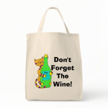 Wineycat "glömmer inte vinet!", Shopping bag