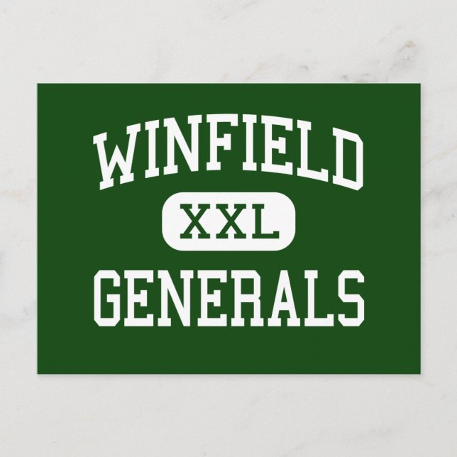Winfield - Generals - High - Winfield Vykort (Framsida)