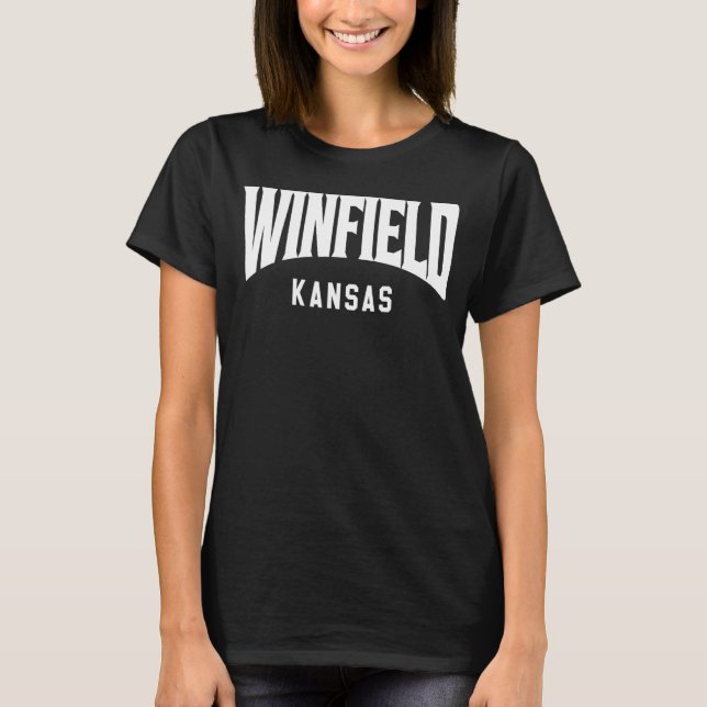 Winfield Kansas T Shirt (Framsida)
