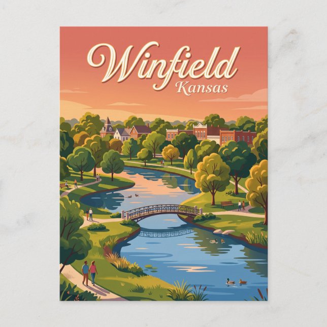 Winfield, Kansas Vykort (Framsida)