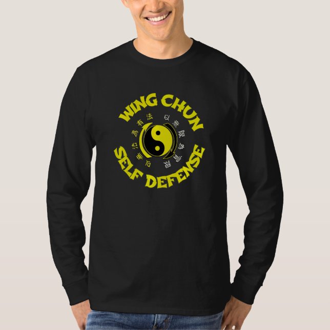 WING CHUN SELF DEFENSE   T SHIRT (Framsida)