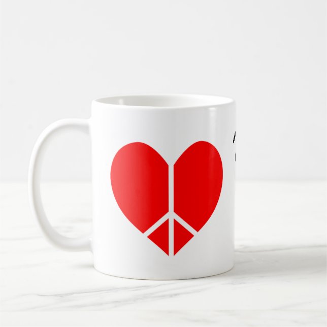 Wing Peace Heart mugg (Vänster)
