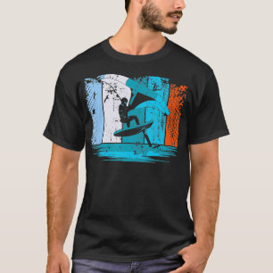 Wing Surf Wing Foil Wingsurfer Retro T Shirt