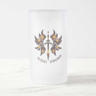 WING SWORD Beer Glass Frostat Ölglas