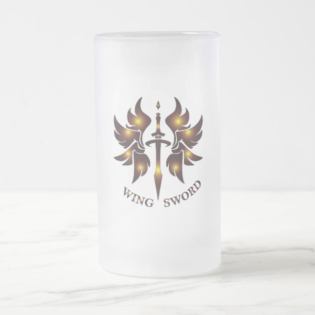 WING SWORD Beer Glass Frostat Ölglas (Center)