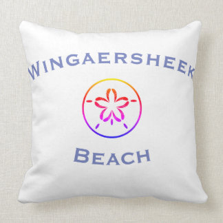Wingaersheek Beach Longitude/Latitude Throw Pillow Kudde