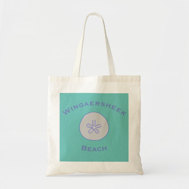 Wingaersheek Beach Sand Dollar Tote Bag Tygkasse (Framsidan)