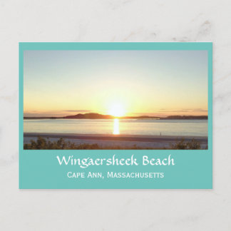Wingaersheek Beach Sunset Vykort