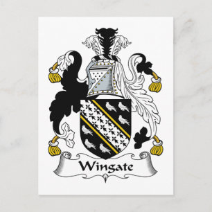 Wingate Family Crest Vykort