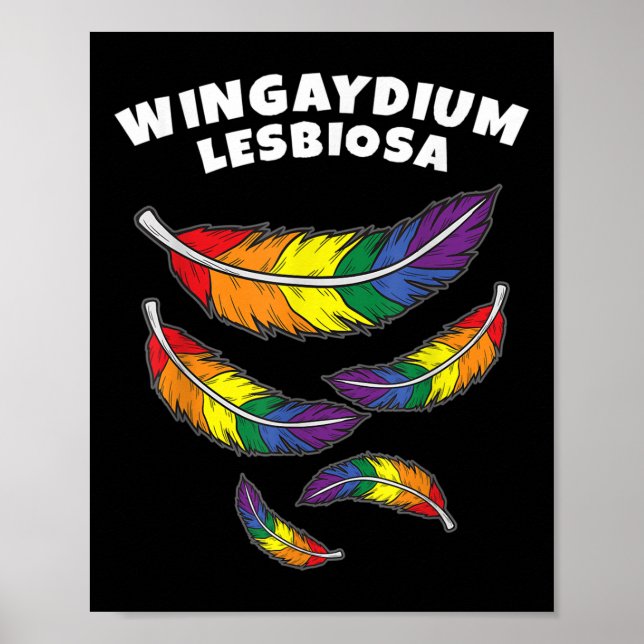 Wingaydium Lesbiosa _ Lgbtq-stöd för homosexuella  Poster (Framsidan)