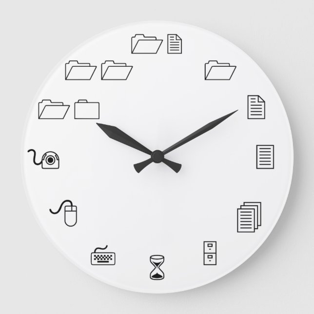 Wingdings Clock Stor Klocka (Framsida)