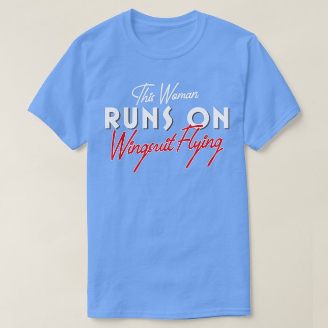 Wingdräkt Flies Woman Quote T Shirt (Design framsida)
