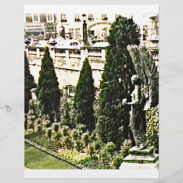 Winged Angel Statue Bath England 1986 snap-11737a (Framsida)