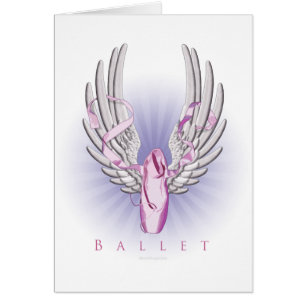 Winged Ballet (Dance) Hälsningskort