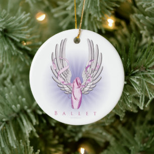 Winged Ballet (dance), keramiskt prydnadsföremål Julgransprydnad Keramik