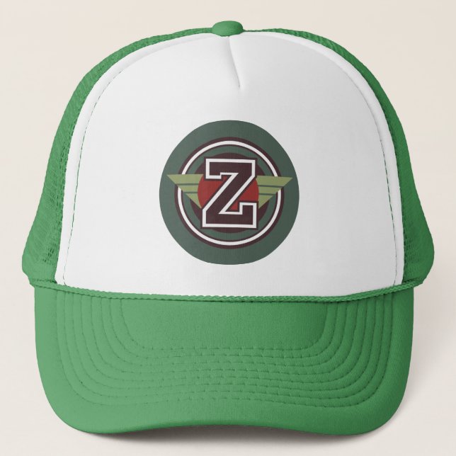 Winged Brev ’Z’ Truckerkeps (Framsida)