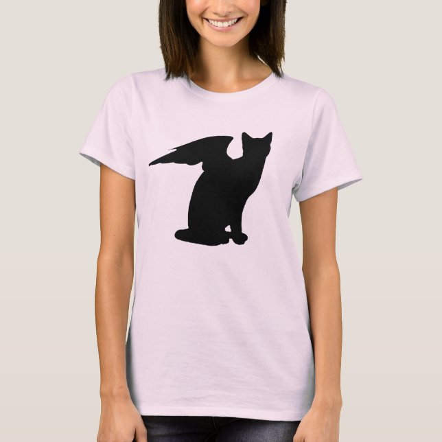 Winged Cat T-Shirt (Framsida)