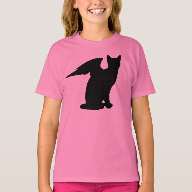 Winged Cat T-Shirt (Framsida)
