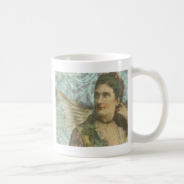 Winged Dam Digital Collage Kaffemugg (Höger)