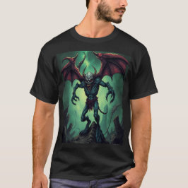 Winged Demon in Apocalyptic Ruins T Shirt