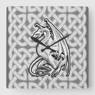 Winged Dragon Fyrkantig Klocka