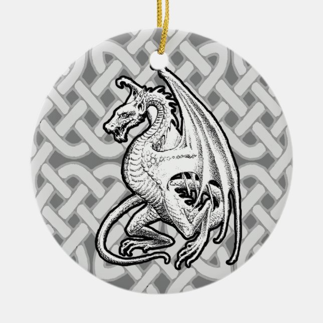 Winged Dragon Julgransprydnad Keramik (Framsidan)
