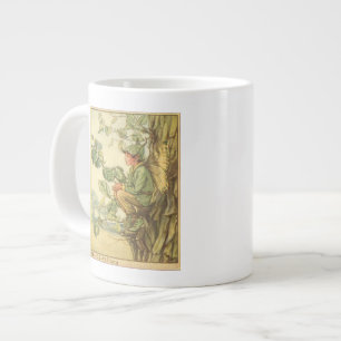 Winged Elm Fairy Sitta i Träd Jumbo Mugg