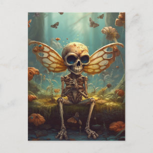 Winged Fairy Skeleton Vykort