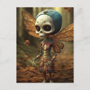 Winged Fairy Skeleton Vykort