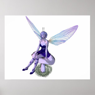 Winged fe på poster champinjon
