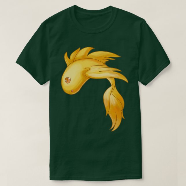Winged Goldfish T Shirt (Design framsida)