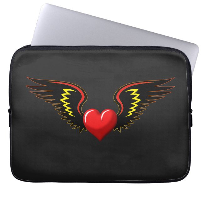 Winged Heart Laptop Fodral (Framsidan)