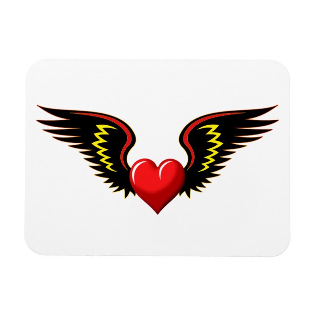 Winged Heart Magnet (Horisontell)