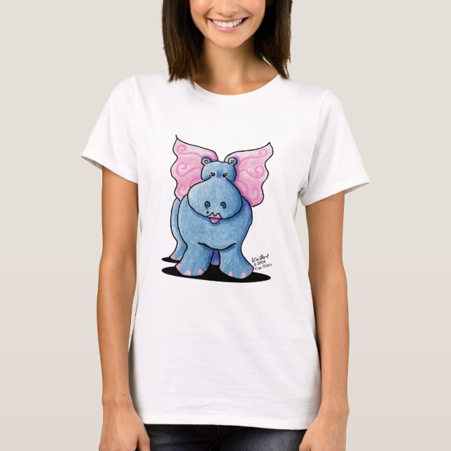 Winged Hippo Apparel T-shirt (Framsida)