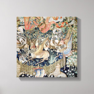 Winged-Hjorten (tapestry) Canvastryck