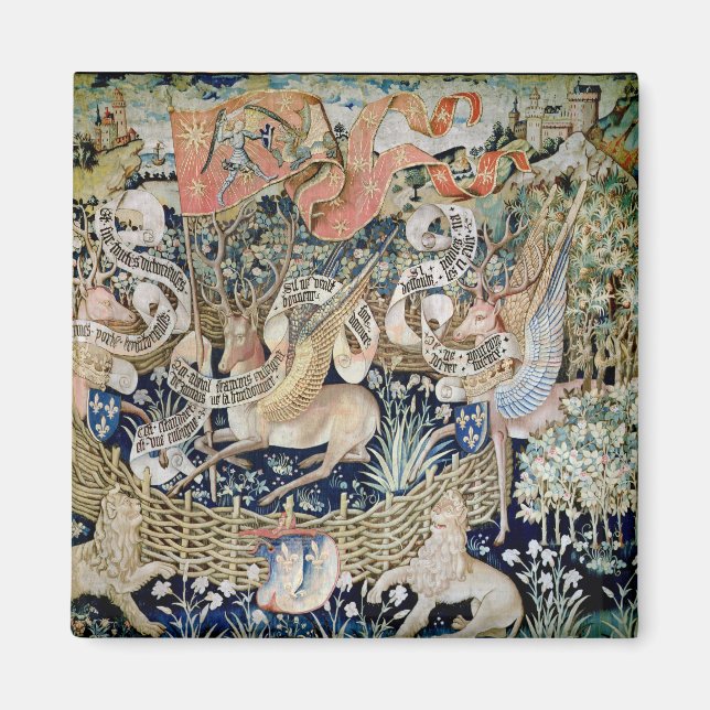 Winged-Hjorten (tapestry) Magnet (Framsidan)