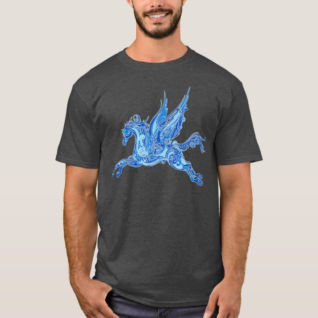 Winged Horse Pegasus Grekisk mytologi T Shirt (Framsida)