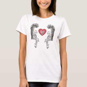 Winged Hussar White Eagle Red Heart Poland Patriot T Shirt