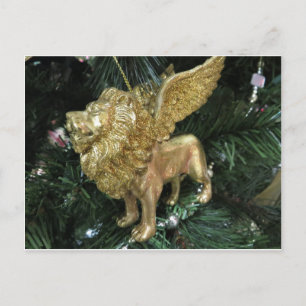 Winged Lejon Ornament Vykort