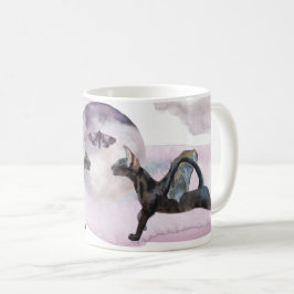 Winged Midnight Cats Kaffemugg