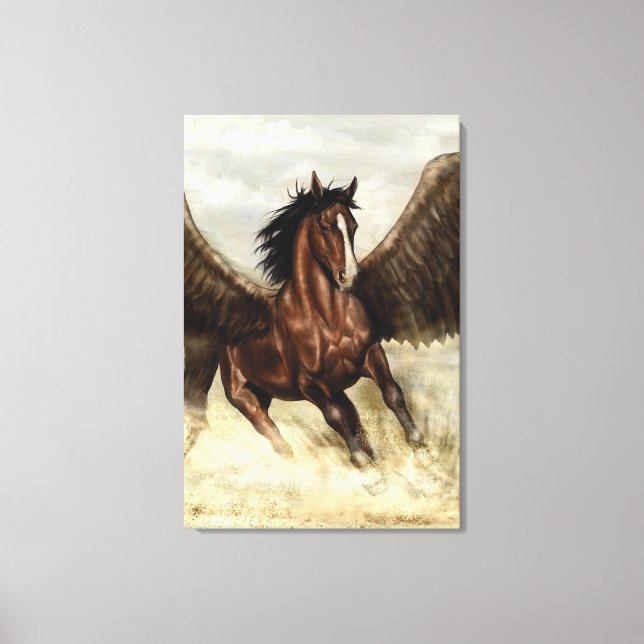 Winged Pegasus Canvastryck (Framsida)