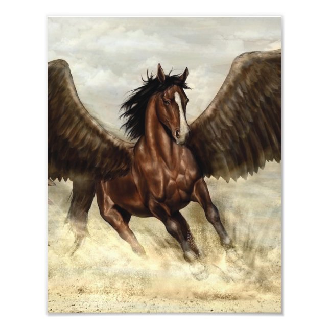 Winged Pegasus Fototryck (Framsidan)