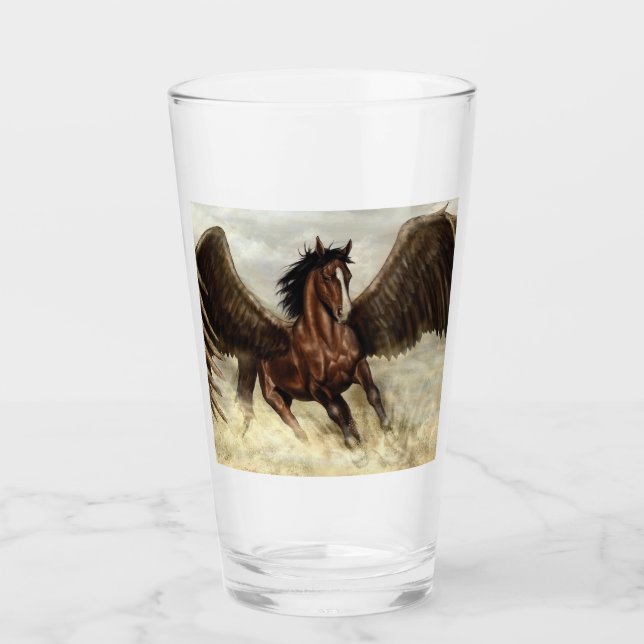 Winged Pegasus Glaskopp (Framsida)
