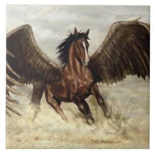 Winged Pegasus Kakelplatta