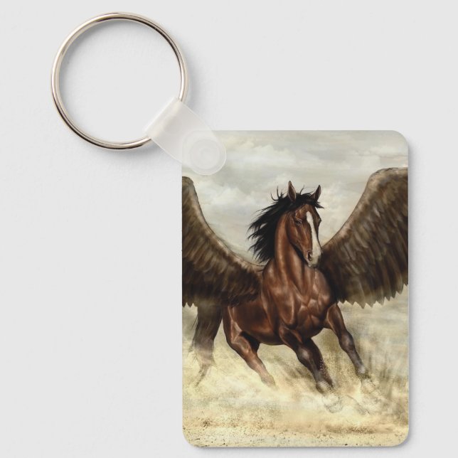 Winged Pegasus Nyckelring (Framsida)