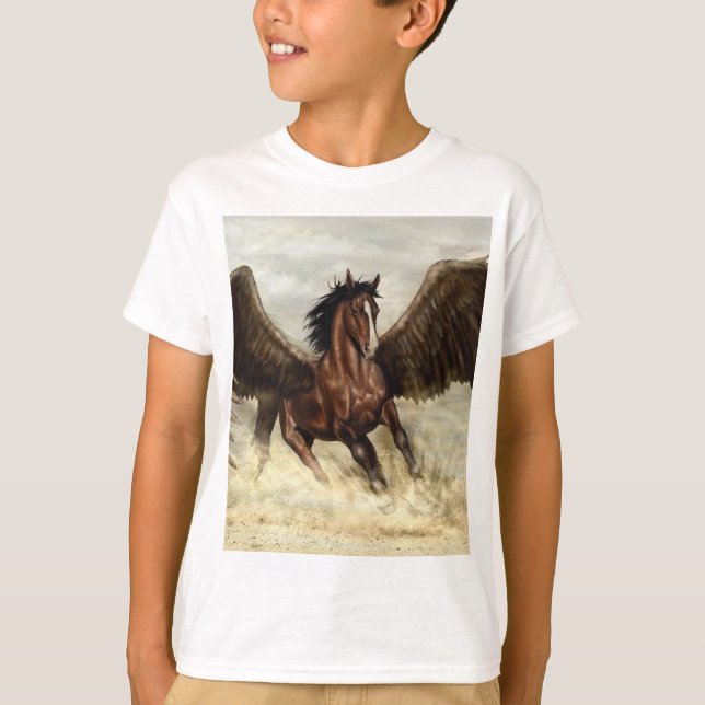 Winged Pegasus T Shirt (Framsida)