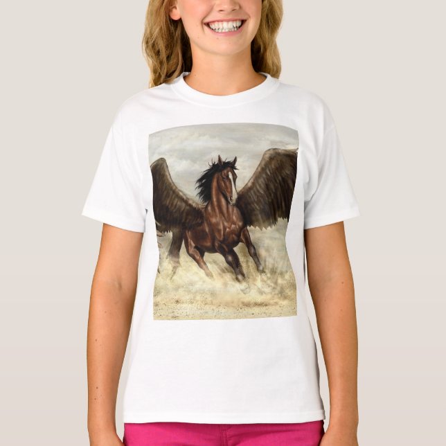 Winged Pegasus T Shirt (Framsida)